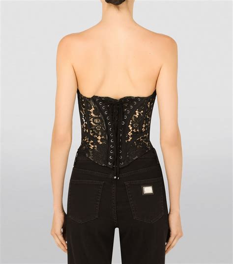 dolce gabbana lace bustier|More.